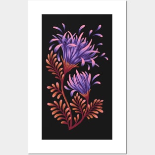 Daisies - Purple Posters and Art